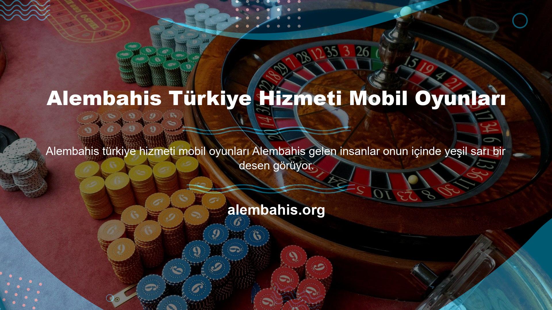 Türkiye'deki Alembahis servisi, olağanüstü hızlı ve renkli tasarımıyla tüm hizmetlerini listeliyor
